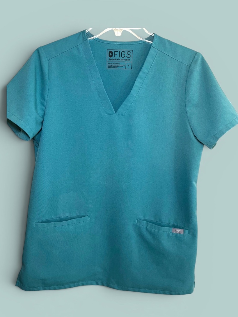 Figs Casma Marine Cactus Three Pocket Scrub Top Size Small PO# 1534